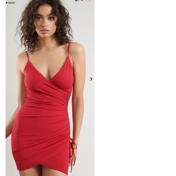 slinky wrap dress